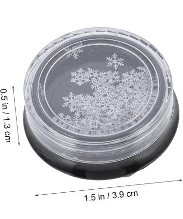 Mikinona 2 Boxes Nail Art Accessories Manicure Snowflakes Flakes Decor Snowflake Nail Art Snowflake Sequins Nail Art Supplies Artificial Flake Beads 3d Christmas Adhesive Tape White - Buy Online on GoSupps.com