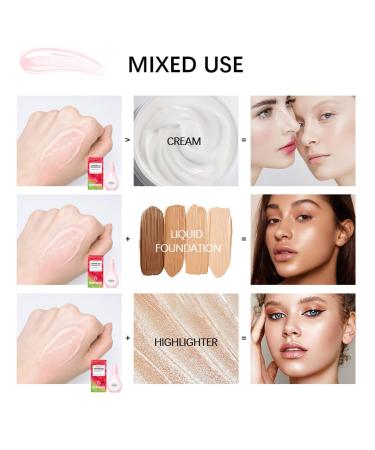 2 Pcs Watermelon Niacinamide Moisturize Serum Hydrating Lightweight Glow Face Priming Liquid Highlighter - Buy Online on GoSupps.com