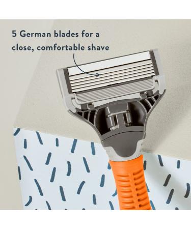 Harry's Razors for Men - Mens Shaving Razor with 3 Refills (Ember) - Buy Online on GoSupps.com