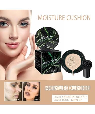 Mushroom Head Air Cushion CC Cream Foundation Mushroom Head CC Cream Foundation Air Cushion CC Cream Mushroom Head Foundation Moisturizing BB Cream Makeup Long Lasting Concealer (Ivory) - Buy Online on GoSupps.com