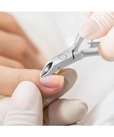 BEZOX Hand Forged Cuticle Nipper - Stainless Steel Professional Cutter for Nail Salons (Pearlescent Silver) - Buy Online on GoSupps.com