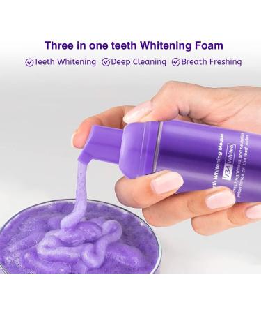 Purple Teeth Whitening Foam - Stain Removal & Whitening Booster (50ml) - Buy Online on GoSupps.com