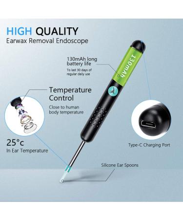 Sibytech R1 Otoscope Ear Cleaner - 1080p FHD Camera & LED Light - Safe Ear Pick Kit for iPhone iPad & Android - Efficient Ear Wax Removal Tool - Buy Online on GoSupps.com
