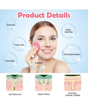 AUAUY Compressed Facial Sponges 20 Count Cellulose Facial Sponges for Daily Cleansing 100% Natural Wood Pulp Cotton Face Washing Sponge for Facial Cleansing Exfoliating Mask Makeup Removal 20 Pink - Buy Online on GoSupps.com