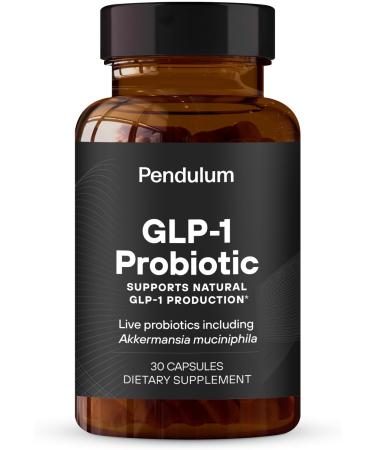 GLP-1 Probiotic - 500M AFU Multi-Strain Probiotic + Prebiotic Naturally Support GLP-1 Production & Curb Appetite Delayed Release Third-Party Tested for Men & Women (30 Capsules 1-Pack)