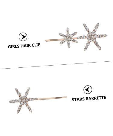 FRCOLOR 3 Sets Star Hairpin Folding Metal Comb Wedding Headpiece for Bride Hair Accessories for Women Hair Barrettes Hair Clip Women Barrette Clip Women's Female Star Rhinestones Korean - Buy Online on GoSupps.com