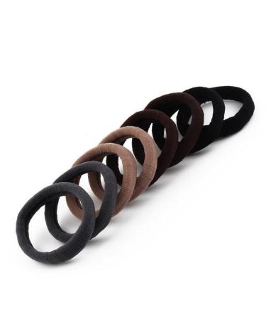 24PCS Soft Thick Seamless High Elastic Cotton Stretch Hairbands Bands Rope Ponytail Holder Headband Accessories
