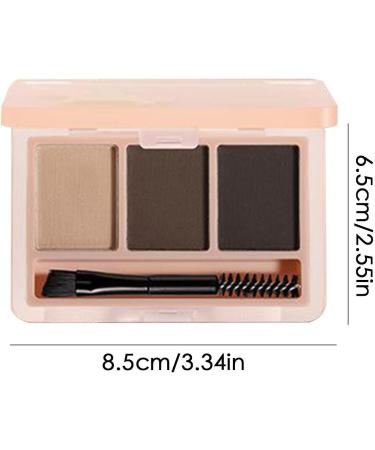 Eyebrow Powder Kit with Brush | Cosmetics Makeup Kit - Eyebrow Powder Sculpting Kit with Built-in and Brush Long-Lasting Brow Beauty Waterproof Compact Eyebrow Shaper Set for Women Coffee Brown - Buy Online on GoSupps.com