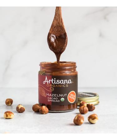 Artisana Organics Hazelnut Cacao Spread 9.5 oz | No Palm Oil, Sweetened with Coconut Sugar - 1 Pack - Buy Online on GoSupps.com