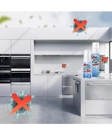 DENGWANG Multi-Purpose Cleaning Foam - Just Spray & Wipe Multi-Purpose Cleaner Foam Spray Foaming Heavy Oil Stain Cleaner Bubble Cleaner Foam Spray for Bathrooms and Kitchens (3PCS 100ML) 3pcs 100ML - Buy Online on GoSupps.com