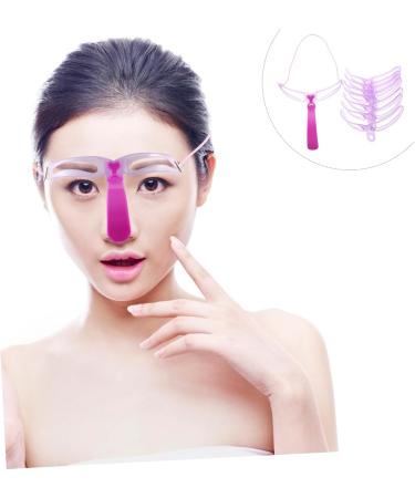 TOVINANNA 3pcs Set Three-dimensional Eyebrow Card Makeup Stamp Kit Impression Four Generations Plastic Make up mediumx3pcs Violetx3pcs - Buy Online on GoSupps.com