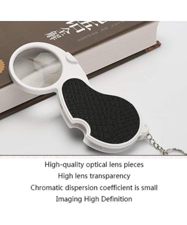 Magnifier Mini Folding Hand Magnifier 5 Times HD Magnifier LED Light Magnifier Good Times - Buy Online on GoSupps.com
