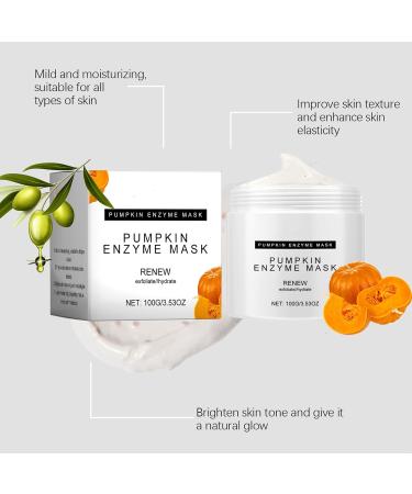 Pumpkin Enzyme Face Masks - Face Mask Skincare - Gentle Nourish Clay Mask - Face Masks Beauty - Clay Face Mask - Hydrating Face Mask Reduce Dark Spots Pores Bright Skin 100G - Buy Online on GoSupps.com