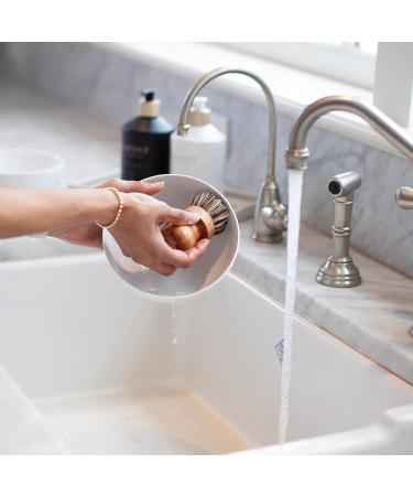 L'AVANT Collective Luxury Sink-Side Starter Bundle Includes Lucite Vanity Tray Hand & Dish Soap Hand Lotion in Reusable Glass Bottles & Bamboo Dish Scrubber Kitchen Hostess Gifts (Fresh Linen) - Buy Online on GoSupps.com