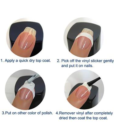SILPECWEE 4320 Pieces French Tip Nail Guides Stencils - Self-Adhesive Half Moon Manicure Strips for Nail Art - No2 - Buy Online on GoSupps.com