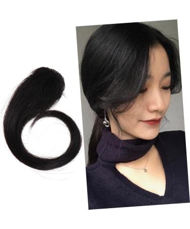 Angoily Front Hair Extensions Clip in Hair Extensions Fringe Bangs Clipper Grippers Bangs Hair Clip Gothic+mirror Wavy Girl Hair Clips Wave Wig Woman Wig Girls Wigs Both Sides Size 1 Black - Buy Online on GoSupps.com