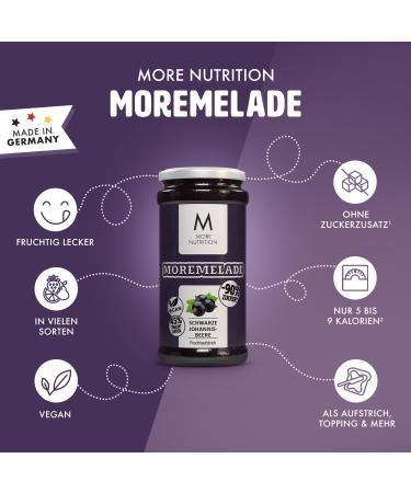 Buy MORE NUTRITION Moremelade Blackcurrant 4 x 240g - Light Fruit Spread | International Shipping - Buy Online on GoSupps.com