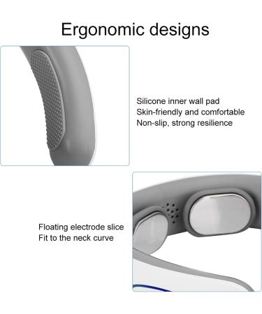 Wireless Neck Massage Device with Heat | Relieve Neck Pain & Relaxation | 6 Modes 9 Corridors Intelligent Electrical Pulse Massager - Buy Online on GoSupps.com