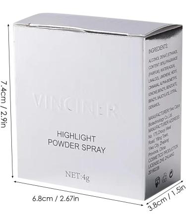 Highlighter Powder Spray Highlighting Nourishing Spray with Glitter - Women Longwearing Makeup Highlighter for Home Dating Traveling Working Gathering Shopping Littryee 2# - Buy Online on GoSupps.com