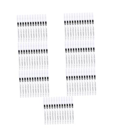 Healeved 84 Pcs Eyeliner Pencil White Marker Pen Liquid Makeup Cosmetic Pencil White Liner Stick Wooden Pole