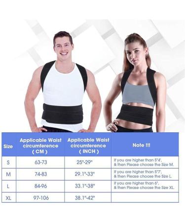 Adjustable Posture Corrector Lumbar Back Support Shoulder Brace Belt Clavicle Support Pain Relief Shoulder Strap Waist Trainer for Men Women (Size : Small) (Medium) (Small) - Buy Online on GoSupps.com