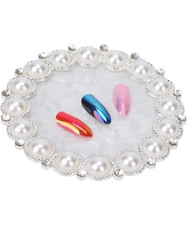  Tyenaza Nail Art Palette 3.3inch Resin Nail Art Painting Gel Palette Nail Gel Color Makeup Display Nail Art Display Cosmetic Mix(Splinter) - Buy Online on GoSupps.com