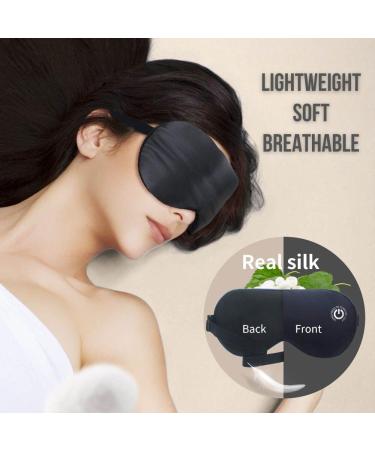 Heated Eye Mask - Rechargeable Wireless Warm Compress for Dry Eyes & Dark Circles | Silk Heating Pad Gift for Men & Women - Buy Online on GoSupps.com