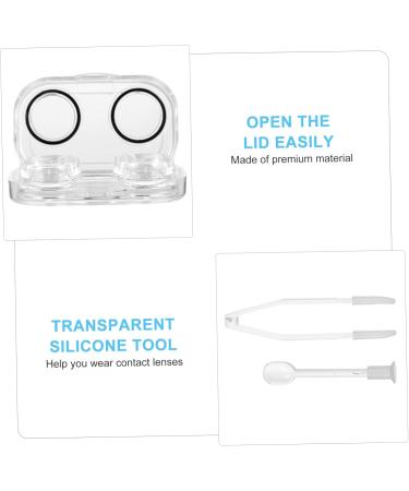 Shop Healeeved 3-Piece Contact Lens Case Set with Mirror - 8 Glasses Cases Mini Containers and Tweezers - Perfect for Travel and Eye Care - Buy Online on GoSupps.com