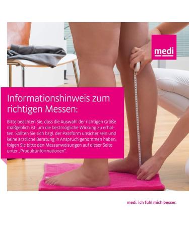 Buy Medi Medive Elegance 024S106 Knee-Length Compression Stockings for Women - CCL2 Open Tip Micronopen Adhesive Band Caramel Size VI - International Shipping Available - Buy Online on GoSupps.com