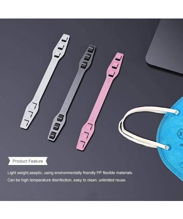 Buy 10pcs Elastic Mask Holders - Comfortable Washable Slip-Resistant Neck & Head Extensions for Ear Relief - White Color - Buy Online on GoSupps.com