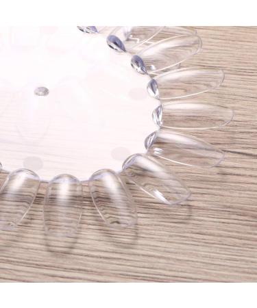 ULTECHNOVO 10Pcs Transparent Nail Art Practice Wheel with Color Display Chart for Manicure DIY - Buy Online on GoSupps.com