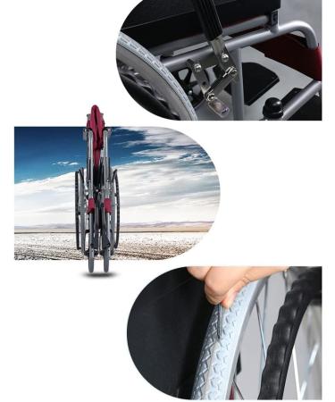 Wheelchair For Outdoor Steel Ultra Light Ergonomic Wheelchair Foldable Self-propelled Wheelchairs Solid Wheel Mobility Scooters Wheel Chair(Black) - Buy Online on GoSupps.com