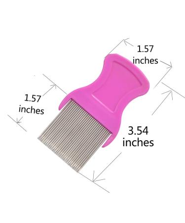 zYoung 4 Pcs Head Hair Comb Set - Double Sided & Dandruff Removal Combs with Metal Teeth - Buy Online on GoSupps.com