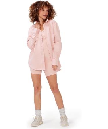 KUT & SO Women s Shacket Midweight Fleece Shirt Jacket Boyfriend Fit Chic Layering Piece S Pink Rose - Buy Online on GoSupps.com