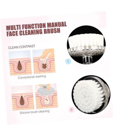 Beatifufu Cleansing Brush Exfoliating Face Scrubber Women Facial Brush Facial Scrub Brush Face for Cleansing and Exfoliating Face Exfoliator Brush Female Facial Brush Lady Facial Brush - Buy Online on GoSupps.com
