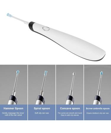 Earwax Cleaner Electric Ear Spoon Base Design Comfortable Convenient for Scoop Out Dirt General population Kids Clean ears - Buy Online on GoSupps.com