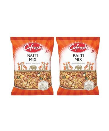 ONE STOP DEALERS Cofresh Mix - Crispy & Spicy - Delicious Namkeen Indian Snacks - Made with Authentic Taste - Enjoy at Tea Time & Picnics (Cofresh Balti Mix 200g Pack of 2)