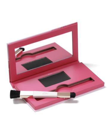 eSalon Conceal & Cover Root Touch Up + Brow Powder 5.2 g Root Coverage Palette Root Concealing Powder Instantly Covers Greys Creates Thicker & Fuller-Looking Hair Black