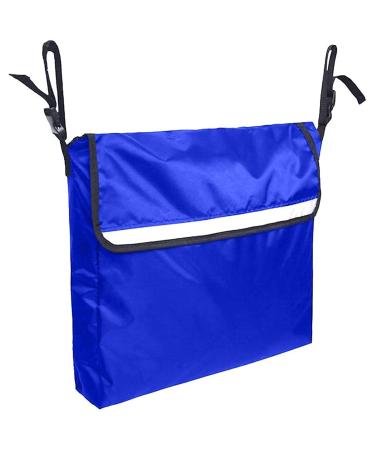 Durable Oxford Cloth Wheelchair Bag Elderly Secure Mobility Aid Wheelchair Accessories Storage Pouch Waterproof and Durable with Reflective Strips Fits Bed Rail Scooters Walker