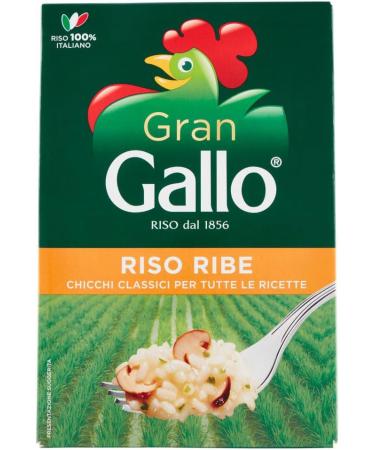  Italian Gourmet E.R. Gran Gallo Riso Ribe - 100% Italian Rice - Ideal for any type of recipe - Cooking time 15 minutes - 500g pack + 400g box - Buy Online on GoSupps.com