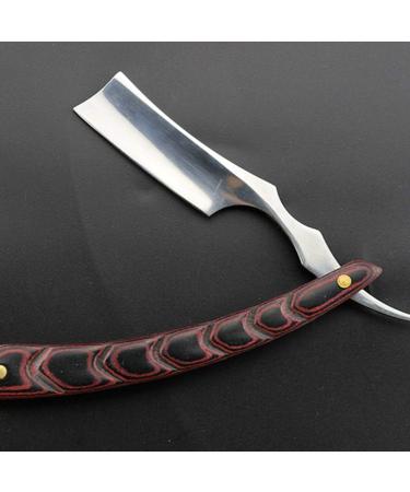 Premium Phtoit Foldable Wooden Handle Scraper Razor - Stainless Steel Blade for Hairdressers & Men | Durable Hair Cutting Tools - Buy Online on GoSupps.com