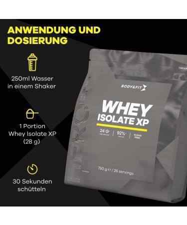 Body&Fit Whey Isolate XP Protein Powder - Vanilla 2000g | Muscle Building & Regeneration | International Shipping Available - Buy Online on GoSupps.com
