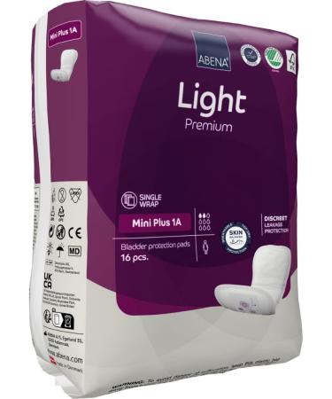 Abena Eco-Friendly Women's Incontinence Pads - Fast Absorption & Protection - Mini Plus 1A 200ml 16PK - Buy Online on GoSupps.com