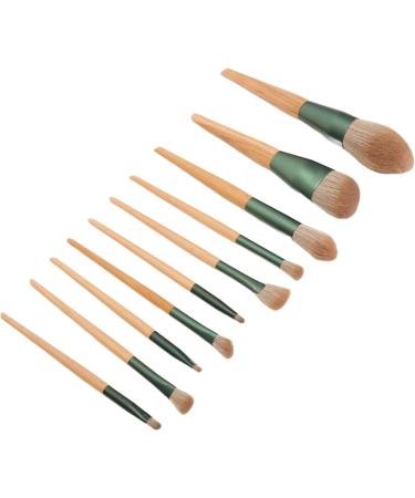 Makeup Brushes Set Ergonomic Soft Bristle Powder Brushes 10 Pieces with Storage Bag for Home - Buy Online on GoSupps.com
