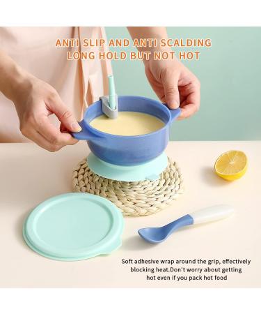 Kyraton Baby Suction Bowl with Straw and Spoons | Unbreakable, Reusable, and Slip-Resistant | Ideal for Milk, Soup, Ice Cream | Dark Blue - Buy Online on GoSupps.com