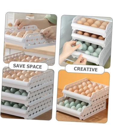 Uonlytech 2pcs Egg Storage Rack Fridge Eggs Refrigerator Egg Tray Egg Container Egg Holder Egg Case re-usable - Buy Online on GoSupps.com