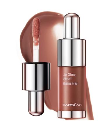 CARSLAN Hydrating Lip Gloss Serum  Moisturizing  Plunping  Shiny Lip Glow  Tinted Lip Care with Vitamin E  Crithmum Maritimum Essential oil  G105