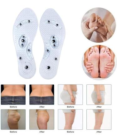 Subaoqi Acupressure Magnet Insoles - Massage Gel Shoe Inserts for Weight Loss - Buy Online on GoSupps.com