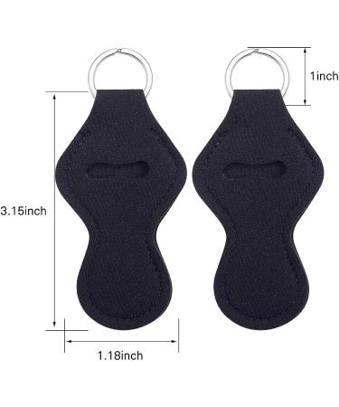 WACAR 10pcs Sublimation Blanks Chapstick Holder Keychains Bulk - Black Lipstick Keyring Holder - Buy Online on GoSupps.com