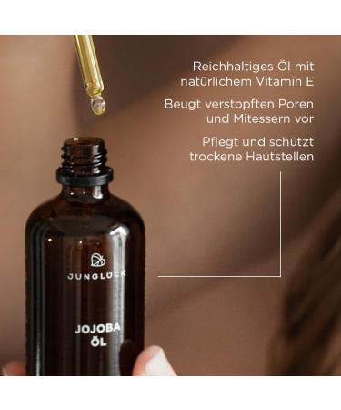 JUNGL CK Jojoba Oil | 100% Cold-Pressed Organic | Nourishing Oil for Skin & Hair | International Shipping Available - Buy Online on GoSupps.com